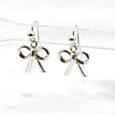 Sterling Silver Bow wire earrings