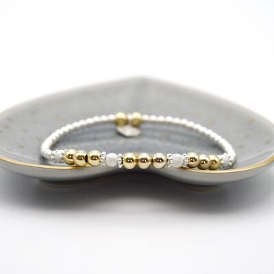 Sterling Silver and 14k Gold Filled Simplicity Bead Bracelet