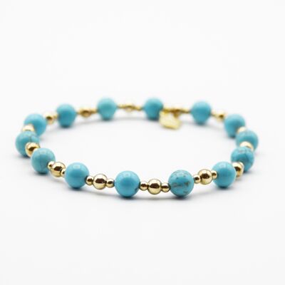 Turquoise and 14k Gold Filled Simplicity Midi Bracelet