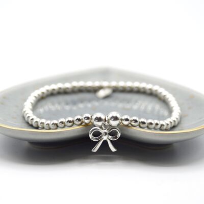 Sterling Silver Bow Bracelet