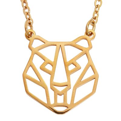 Collier Géométrique Tigre Or Rose