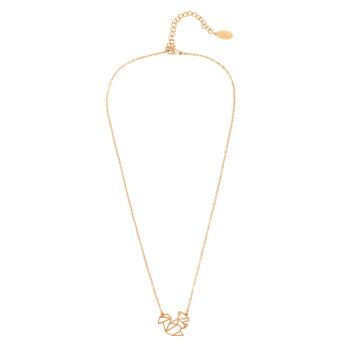 Collier Géométrique Écureuil Or Rose 6