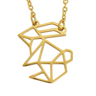 Collana Geometrica Coniglio Oro