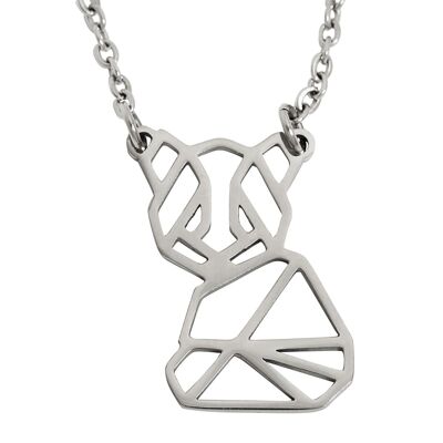 Collana Geometrica Panda Argento