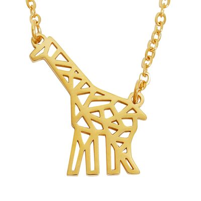 Giraffe Geometrische Halskette Gold