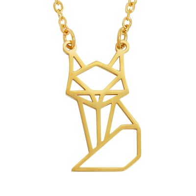 Geometrische Halskette Fuchs Gold