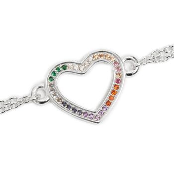 Bracelet Coeur d'Amour Argent 3