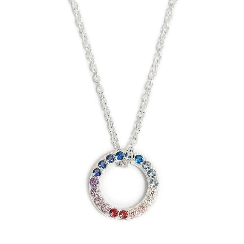 Eternal Circle Necklace Silver