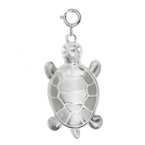 Turtle Charm Silver