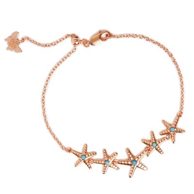 Pulsera Estrella de Mar Linckia Oro Rosa