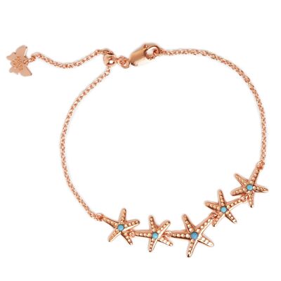 Starfish Linckia Rose Gold Bracelet