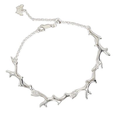 Bracelet en argent corail