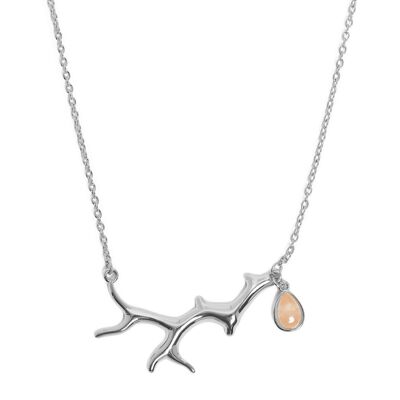 Coral Reef Barrier Necklace Silver