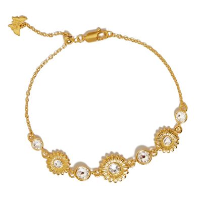 Bracelet en or à chaîne marguerite