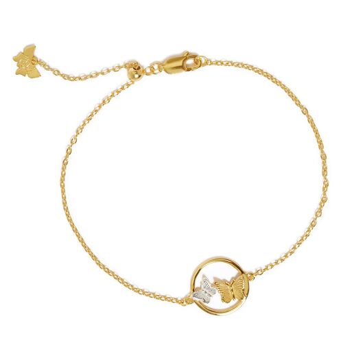 Butterfly Duo Bracelet Gold & Silver