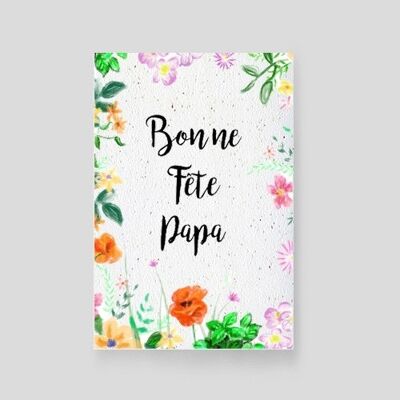 Plantable card - Flowers for my dad