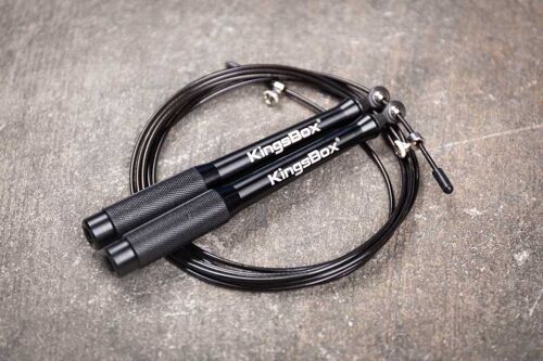 Kingsbox Speed Aluminium Jump Rope - zwart