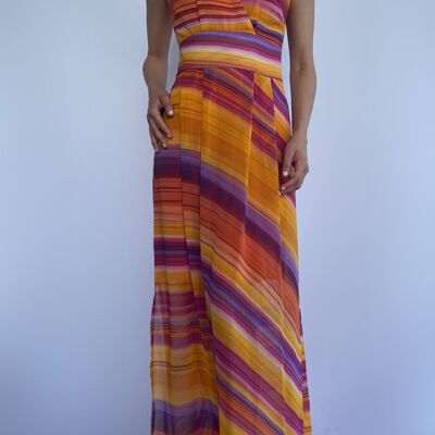 NewYork wide shoulder long dress