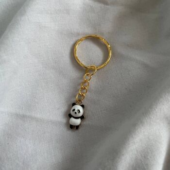 Porte-clés en émail bébé panda Porte-clés panda Porte-clés bébé panda 2