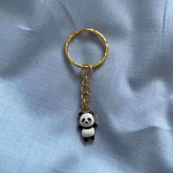 Porte-clés en émail bébé panda Porte-clés panda Porte-clés bébé panda 5