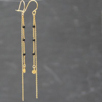MARA Onyx earrings (black)
