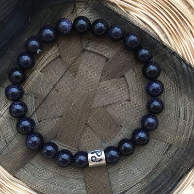 Blue Sandstone Cancer Star Sign Zodiac Sign Bracelet