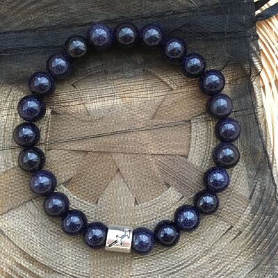 Blue Sandstone Sagittarius Star Sign Zodiac Sign Bracelet