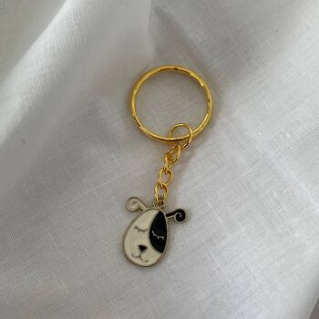 Porte-clés chien émail porte-clés unisexe Dog Lover Keyring Doggie K 2