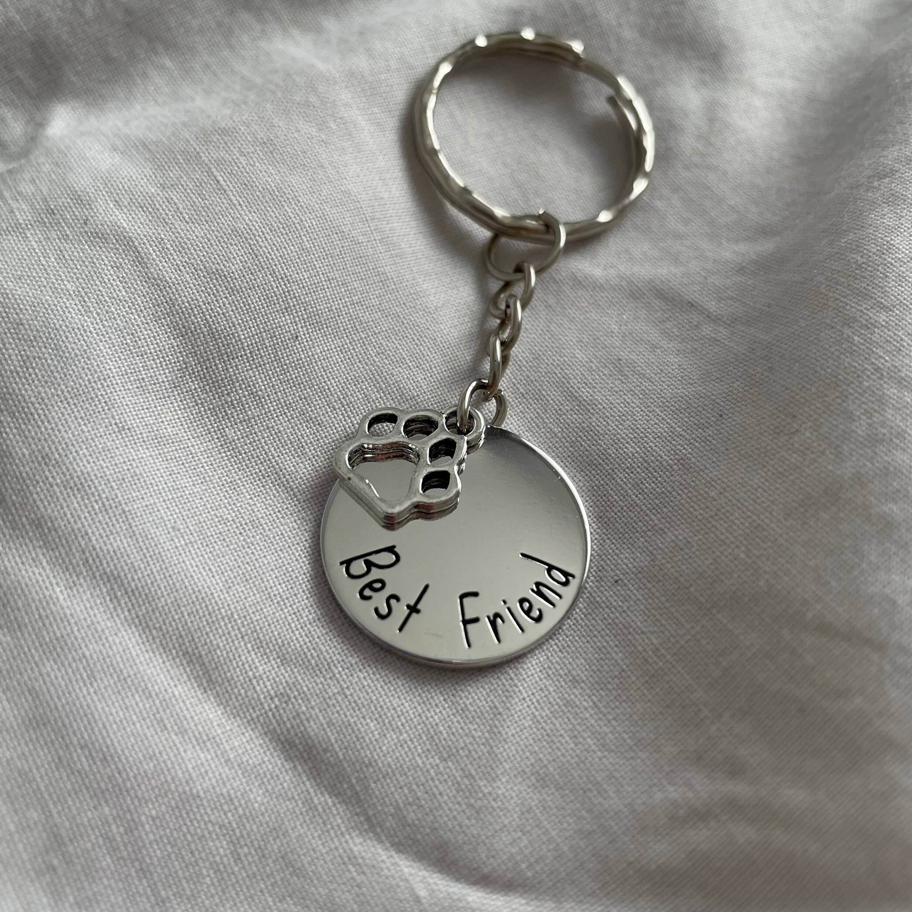 Perro Acero Inoxidable Llavero Mejor Amigo Llavero Unisex Keyri