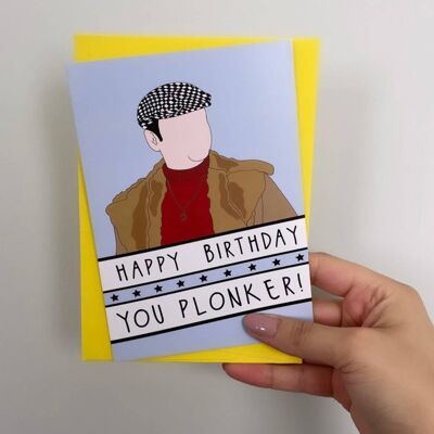 Feliz cumpleaños usted Plonker tarjeta de cumpleaños tarjeta sarcástica Birt
