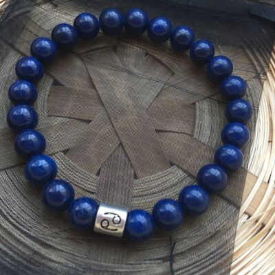 Bracelet Signe Astrologique Cancer Lapis Lazuli Signe du Zodiaque