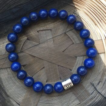 Bracelet Signe Astrologique Vierge Lapis Lazuli Signe du Zodiaque 1