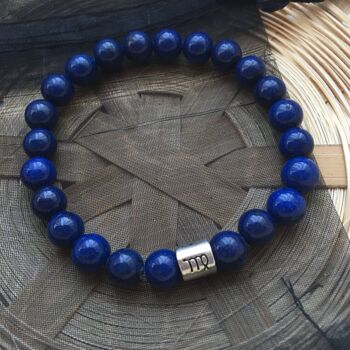 Bracelet Signe Astrologique Vierge Lapis Lazuli Signe du Zodiaque 2