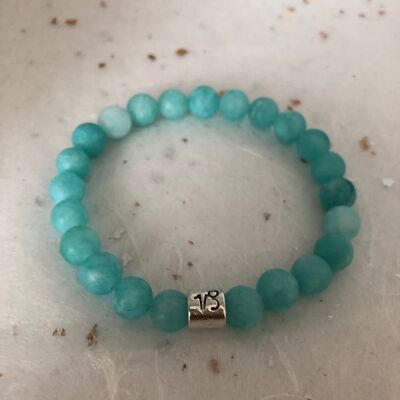 Light Blue Matte Amazonite Capricorn Star Sign Zodiac Sign B