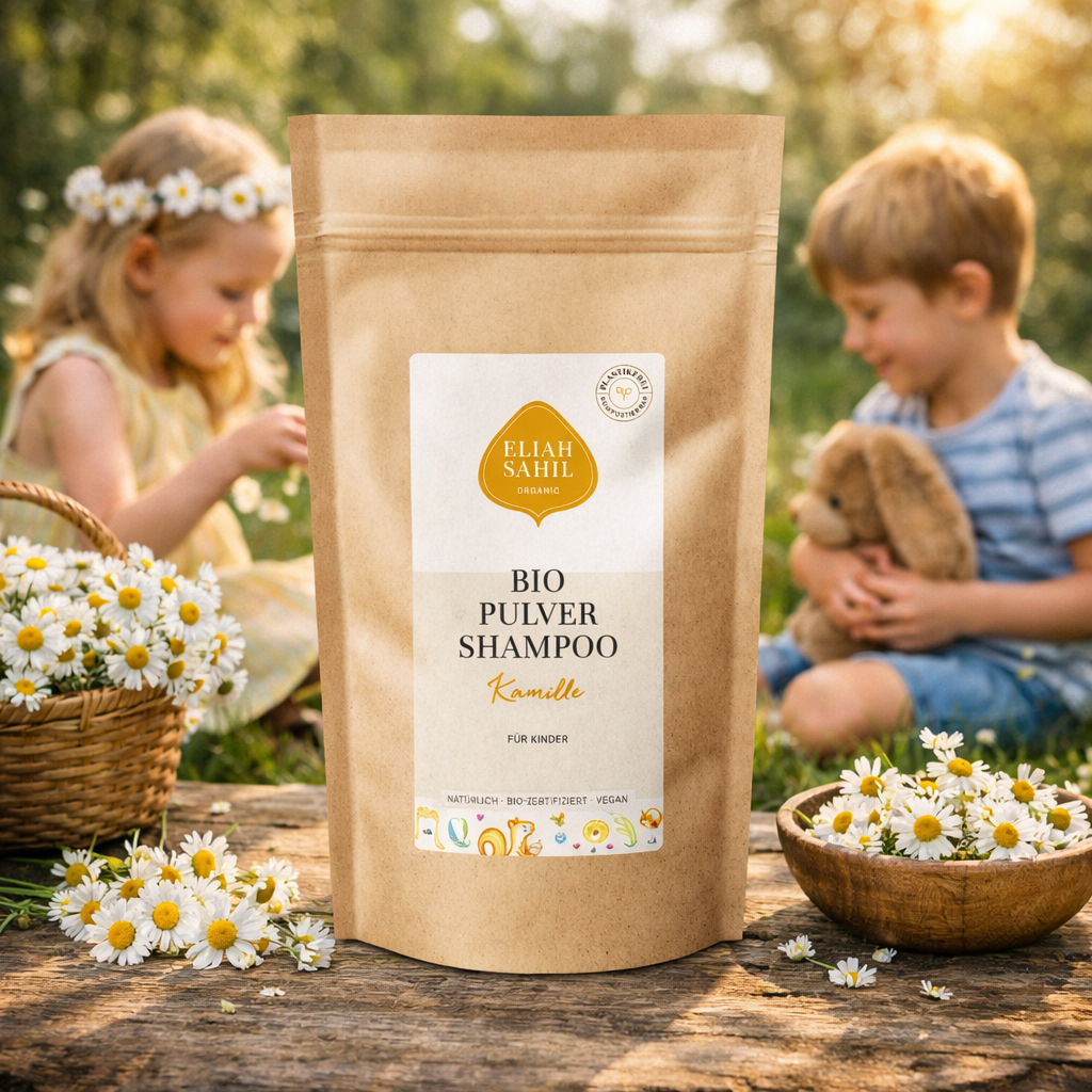 Bio-Pulver Shampoo Kamille für Kinder Nachfüllbeutel