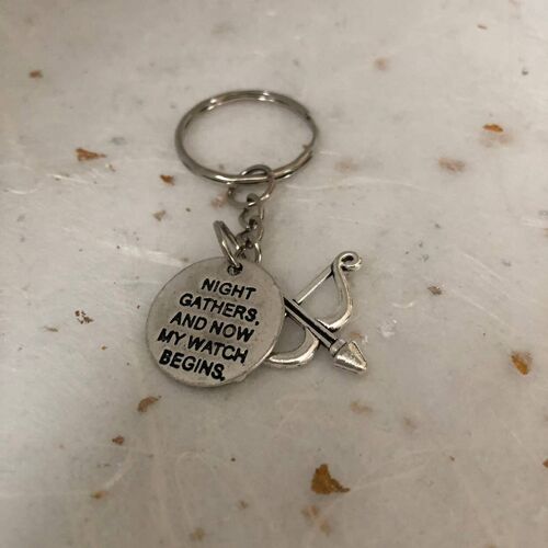 Nights Watchmen Snow Keyring Keychain Unisex