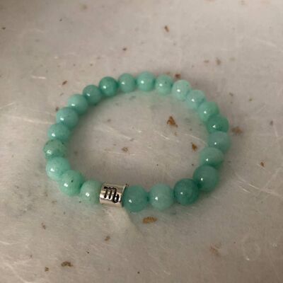 Bracelet Signe Zodiaque Scorpion Amazonite Bleu Pâle