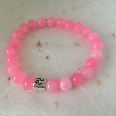 Pink Marble Cancer Star Sign Zodiac Sign Bracelet