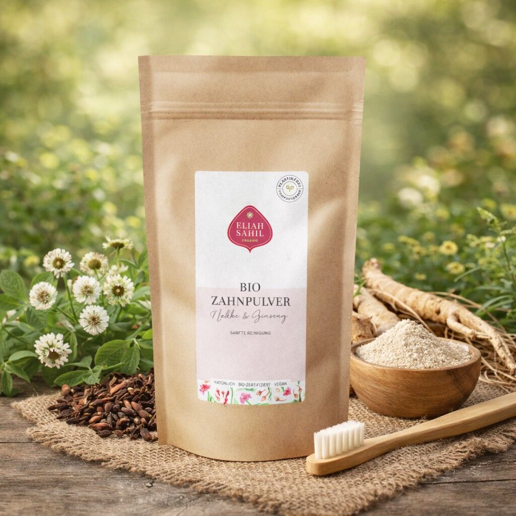 Bio-Zahnpulver Ginseng Nelken Nachfüllbeutel