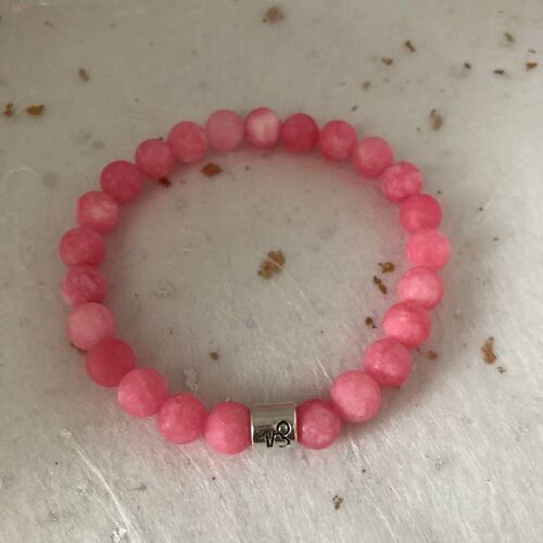 Pink Matte Amazonite Capricorn Star Sign Zodiac Sign Bracele