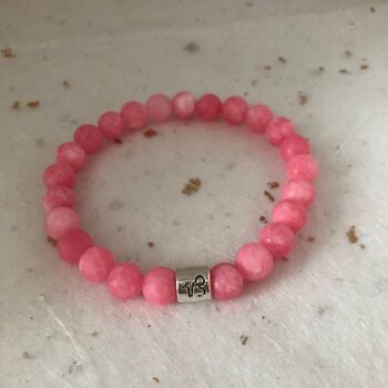 Bracelet Signe Astrologique Capricorne Amazonite Mat Rose 3