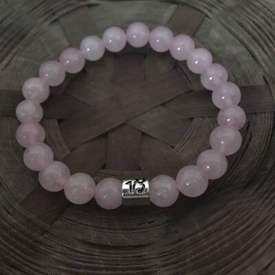 Bracelet signe du zodiaque signe astrologique capricorne quartz rose