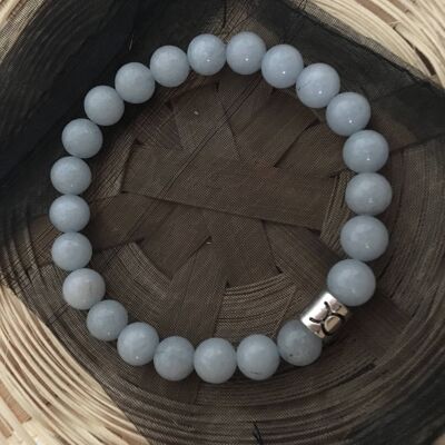 Pulsera de signo zodiacal Tauro con piedras preciosas marinas