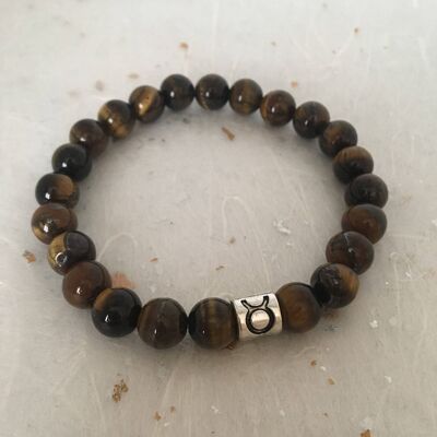 Tiger Eye Taurus Star Sign Zodiac Sign Bracelet