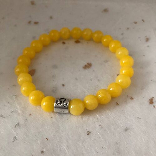 Yellow Leo Star Sign Zodiac Sign Bracelet