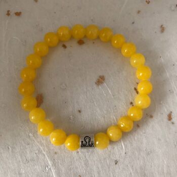 Bracelet Signe Astrologique Lion Jaune Signe du Zodiaque 4