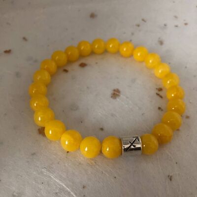 Pulsera de signo zodiacal Sagitario amarillo