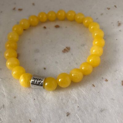 Bracciale con segno zodiacale Vergine giallo