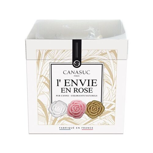 Sucres originaux "L'Envie en Rose" - Emballage individuel biodégradable