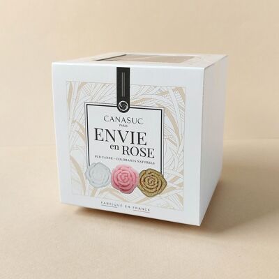 Originalzucker „L'Envie en Rose“ – Einzelverpackung, biologisch abbaubar